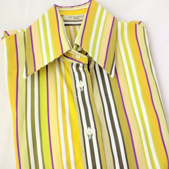ETRO MILANO fitted stripped shirt - Picture 1 of 7